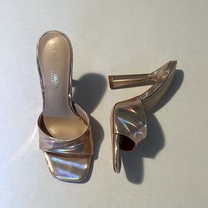 Rose Gold Sandal Heels